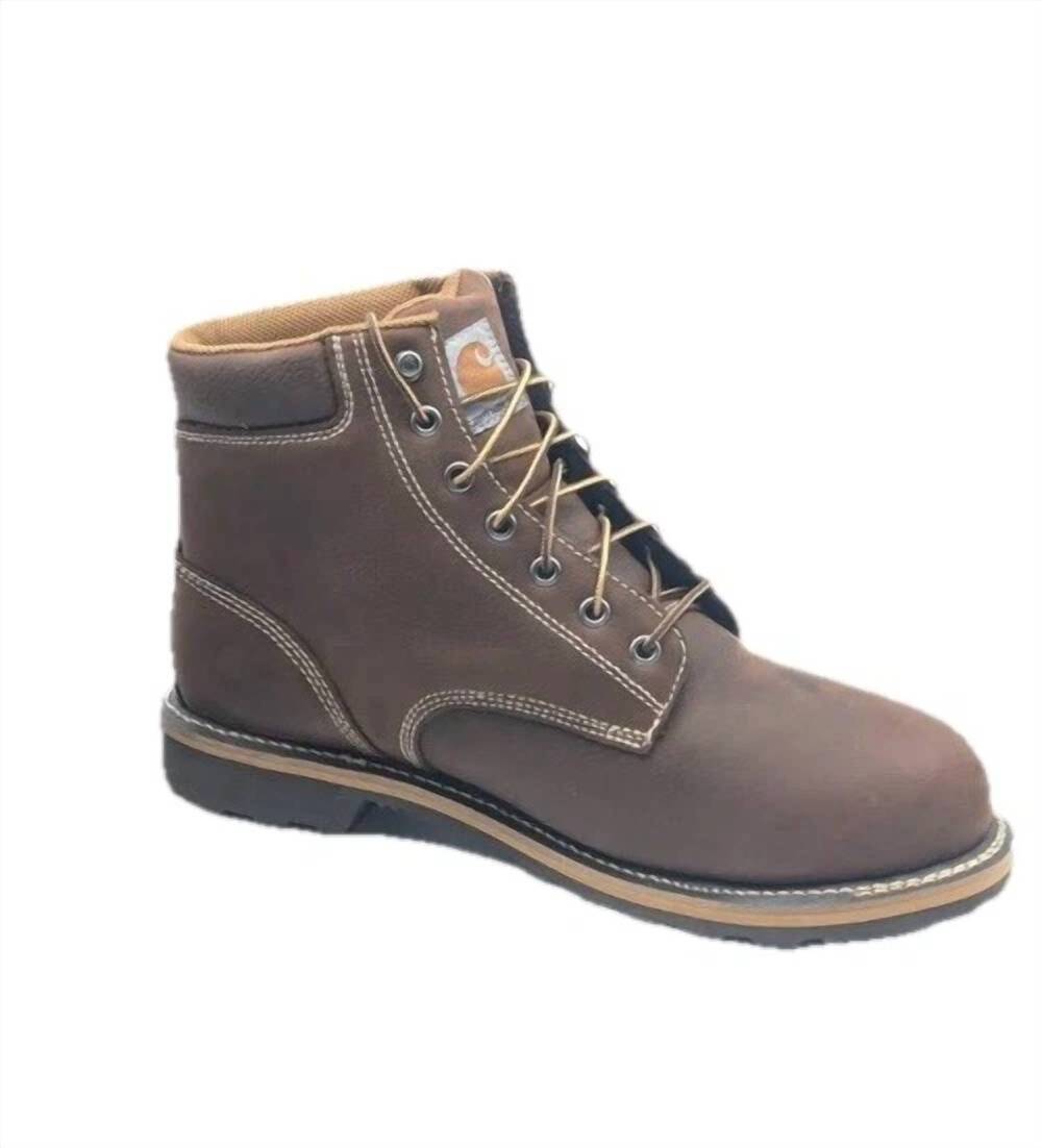 NEW CARHARTT men's waterproof 6 inch work boots in brown